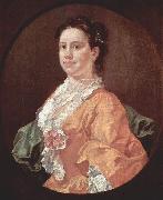 William Hogarth Portrat der Madam Salter painting